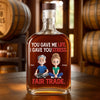 Custom Whiskey Bottle - Personalized Christmas Birthday Gifts For Dad, Daughter, Wine, Bourbon, Whiskey Lovers - I Gave Stress With Love