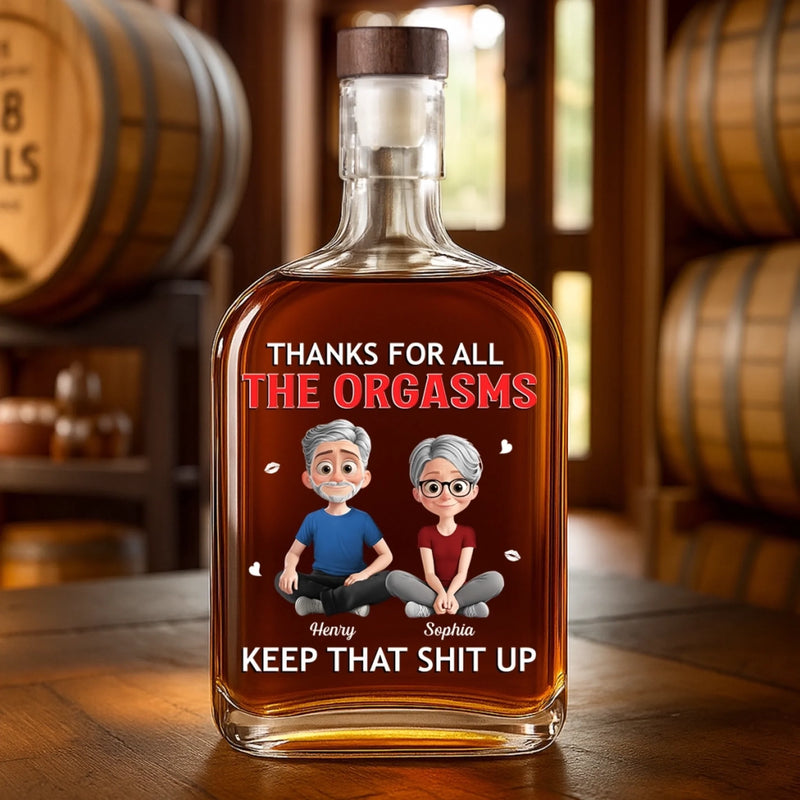 Custom Whiskey Bottle - Personalized Anniversary Christmas Wedding Gifts For Husband And Wife, Him And Her, Wine, Bourbon, Whiskey Lovers - You’re My Daily Dose Of Happiness