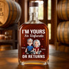 Custom Whiskey Bottle - Personalized Anniversary Christmas Wedding Gifts For Husband And Wife, Him And Her, Wine, Bourbon, Whiskey Lovers - You’re My Favorite Hobby
