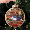 Custom Acrylic Ornament - Personalized Best Friend Christmas Birthday Gifts For Women, Besties, Sisters, BFF - More Laughs Less Drama