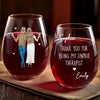 Custom Wine Glass - Personalized Best Friend Birthday Gifts For Women, Besties, Sisters, BFF - Our Kind Of Therapy
