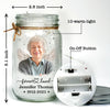 Custom Photo Mason Jar Light - Personalized Memorial Sympathy Gifts For Loss Of Mom, Dad - Your Memory Lives With Us