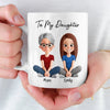 Custom Mug - Personalized Birthday Gifts For Mom, Dad, Son, Daughter - You Warm My World
