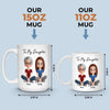 Custom Mug - Personalized Birthday Gifts For Mom, Dad, Son, Daughter - You Warm My World