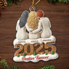 Custom Acrylic Ornament - Personalized Best Friend Christmas Birthday Gifts For Women, Besties, Sisters, BFF - Miles Apart Hearts Still Close