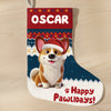 Custom Christmas Stocking - Personalized Christmas Birthday Gifts For Dog Cat Lovers, Dog Dad And Mom, Cat Owners - Frosty Fur Baby
