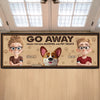 Custom Runner Rug - Personalized Anniversary Wedding Gifts For Husband And Wife, Dog Cat Lovers - Knock Only If You Have Treats