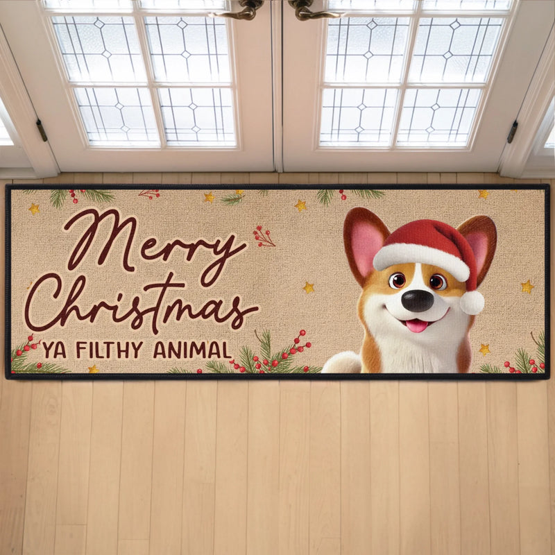 Custom Runner Rug - Personalized Christmas Birthday Gifts For Dog Cat Lovers, Dog Dad And Mom, Cat Owners -  Where Tails Never Stop Wagging