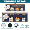 Custom Runner Rug - Personalized Birthday Gifts For Cat Lovers, Cat Mom And Dad - The Boss Cats Are Watching