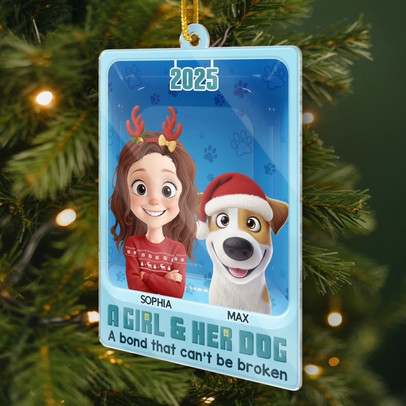 Custom Toy Box Acrylic Ornament - Personalized Christmas Birthday Gifts For Dog Lovers, Dog Dad And Mom - Messy But Adorable