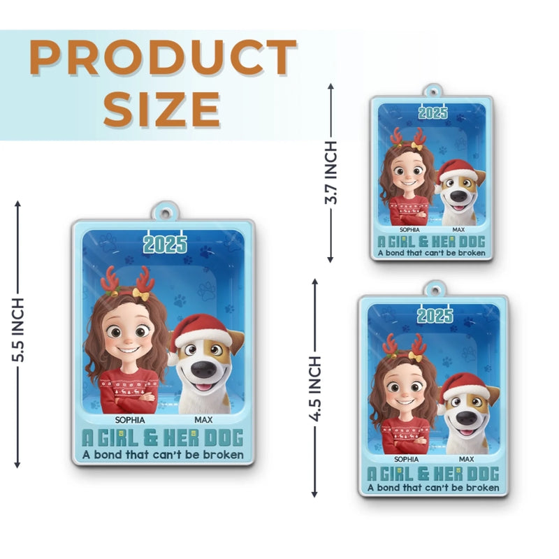Custom Toy Box Acrylic Ornament - Personalized Christmas Birthday Gifts For Dog Lovers, Dog Dad And Mom - Messy But Adorable