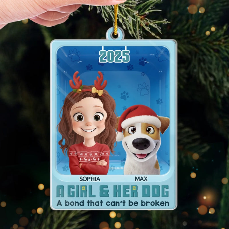 Custom Toy Box Acrylic Ornament - Personalized Christmas Birthday Gifts For Dog Lovers, Dog Dad And Mom - Messy But Adorable