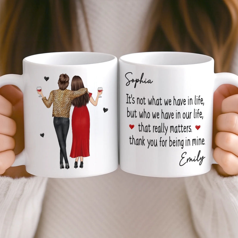 Custom Mug - Personalized Best Friend Birthday Gifts For Women, Besties, Sisters, BFF - Soulmates With A Twist