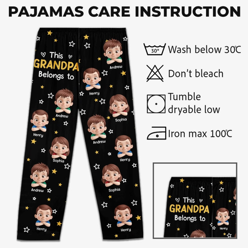 Custom Pajama Pants - Personalized Christmas Birthday Gifts For Grandpa, Grandma - Generations Gather Hearts Alight