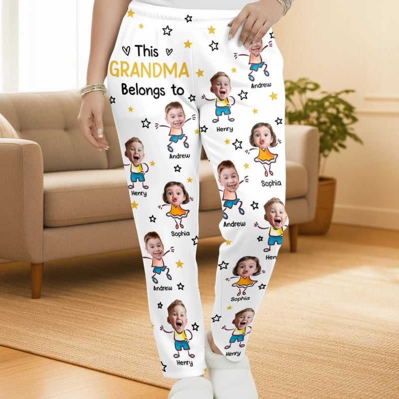 Custom Photo Pajama Pants - Personalized Christmas Birthday Gifts For Grandpa, Grandma - Love Passed Through Generations