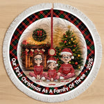 Custom Name First Christmas Family Gifts - Personalized Tree Skirt