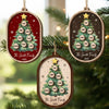 Custom Double Layer Wooden Ornament - Personalized Christmas Birthday Gifts For Mom, Dad, Brother, Sister, Kids - Blessed With Family Love