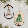 Custom Double Layer Wooden Ornament - Personalized Christmas Birthday Gifts For Mom, Dad, Brother, Sister, Kids - Blessed With Family Love