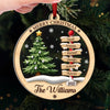 Custom Wood & Acrylic Ornament - Personalized Christmas Birthday Gifts For Mom, Dad, Brother, Sister, Kids - Home Feels Warmer At Christmas Time