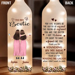 Custom Name Best Friend Sister Gifts - Personalized Bottle Lamp