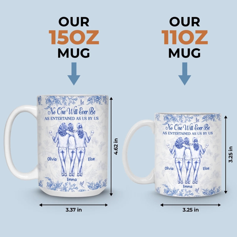 Custom Mug - Personalized Best Friend Birthday Gifts For Women, Besties, Sisters, BFF - Only Happy Vibes Here