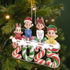 Custom Acrylic Ornament - Personalized Christmas Birthday Gifts For Mom, Dad, Brother, Sister, Kids - Family Is The Real Gift