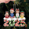 Custom Acrylic Ornament - Personalized Christmas Birthday Gifts For Mom, Dad, Brother, Sister, Kids - Family Is The Real Gift