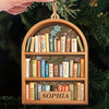Custom Double Layer Wooden Ornament - Personalized Christmas Bookish Gifts For Book Lovers, Bookworms, Readers - A Library Made Of Memories