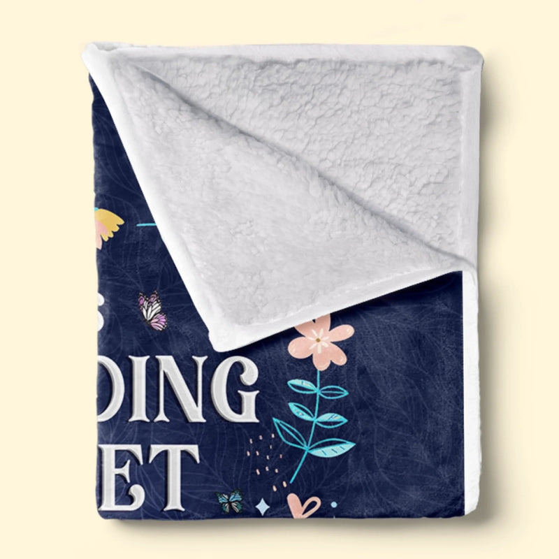 Custom Blanket - Personalized Christmas Bookish Gifts For Book Lovers, Bookworms, Readers - Life’s Better Under A Blanket Of Stories