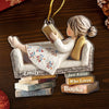 Custom Acrylic Ornament - Personalized Christmas Bookish Gifts For Book Lovers, Bookworms, Readers - Lost In A Good Book