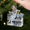 Custom Acrylic Ornament - Personalized Christmas Bookish Gifts For Book Lovers, Bookworms, Readers - Books Are My Love Language