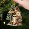 Custom Acrylic Ornament - Personalized Christmas Bookish Gifts For Book Lovers, Bookworms, Readers - Dreaming In Chapters