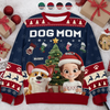 Custom Unisex Ugly Sweatshirt - Personalized  Christmas Birthday Gifts For Dog Lovers, Dog Dad And Mom - Festive Fur And Christmas Cheer