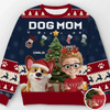 Custom Unisex Ugly Sweatshirt - Personalized  Christmas Birthday Gifts For Dog Lovers, Dog Dad And Mom - Festive Fur And Christmas Cheer
