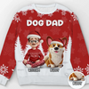 Custom Unisex Ugly Sweatshirt - Personalized  Christmas Birthday Gifts For Dog Lovers, Dog Dad And Mom - Best Christmas Wingman Ever