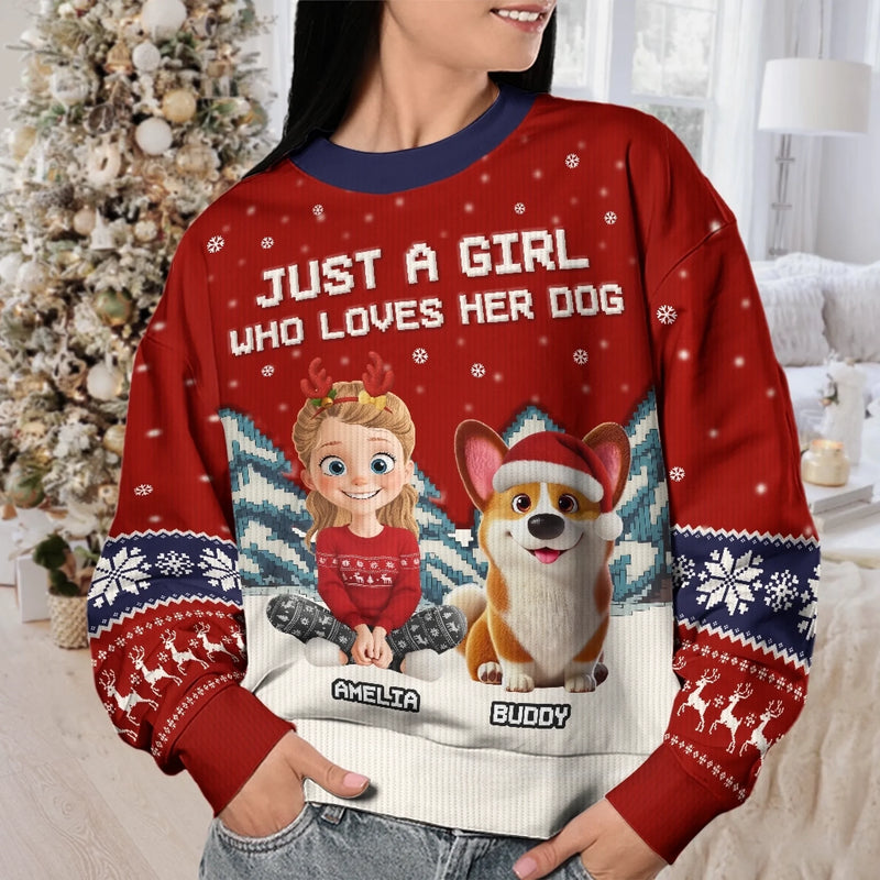 Custom Unisex Ugly Sweatshirt - Personalized  Christmas Birthday Gifts For Dog Lovers, Dog Dad And Mom - ‘Tis The Season To Be Furry