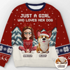Custom Unisex Ugly Sweatshirt - Personalized  Christmas Birthday Gifts For Dog Lovers, Dog Dad And Mom - ‘Tis The Season To Be Furry