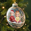 Custom Acrylic Ornament - Personalized Anniversary Christmas Wedding Gifts For Husband And Wife, Him And Her - Our Hearts Sparkle This Season