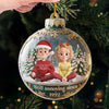 Custom Acrylic Ornament - Personalized Anniversary Christmas Wedding Gifts For Husband And Wife, Him And Her - Our Hearts Sparkle This Season