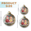 Custom Acrylic Ornament - Personalized Anniversary Christmas Wedding Gifts For Husband And Wife, Him And Her - Our Hearts Sparkle This Season