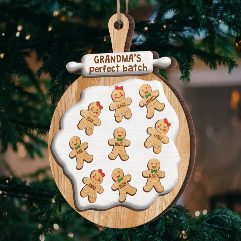 Custom Wood Ornament - Personalized Christmas Birthday Gifts For Mom, Grandma - Loved Beyond Measure