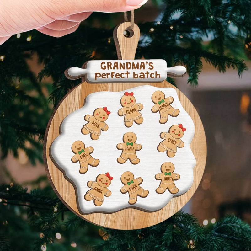 Custom Wood Ornament - Personalized Christmas Birthday Gifts For Mom, Grandma - Loved Beyond Measure