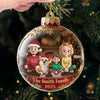 Custom Acrylic Ornament - Personalized Christmas Birthday Gifts For Mom, Dad, Brother, Sister, Kids - Home Filled With Joy
