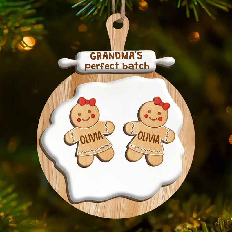 Custom Wood Ornament - Personalized Christmas Birthday Gifts For Mom, Grandma - Loved Beyond Measure