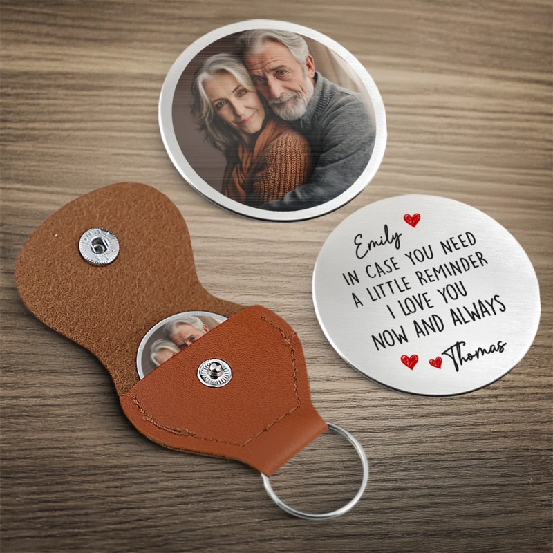 Custom Photo Pocket Hug - Personalized Anniversary Wedding Gifts For Husband And Wife, Him And Her - Sending You All My Love