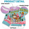 Custom Snowman Unisex Ugly Sweatshirt - Personalized Christmas Birthday Gifts For Mom, Grandma - Together We Shine This Christmas