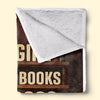 Custom Blanket - Personalized Christmas Bookish Gifts For Book Lovers, Bookworms, Dog Dad And Mom - Every Good Book Deserves A Furry Audience