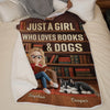 Custom Blanket - Personalized Christmas Bookish Gifts For Book Lovers, Bookworms, Dog Dad And Mom - Every Good Book Deserves A Furry Audience