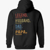 Custom Back Printed Unisex T-shirt, Premium T-shirt, Hoodie - Personalized Birthday Gifts For Dad, Grandpa - Generations Of Love In One Heart