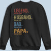 Custom Back Printed Unisex T-shirt, Premium T-shirt, Hoodie - Personalized Birthday Gifts For Dad, Grandpa - Generations Of Love In One Heart